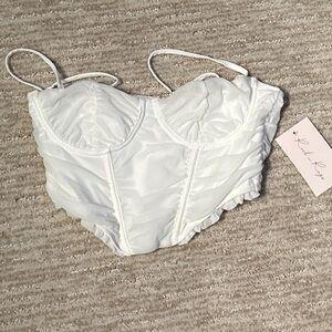 Rock n Rags White Lace Corset